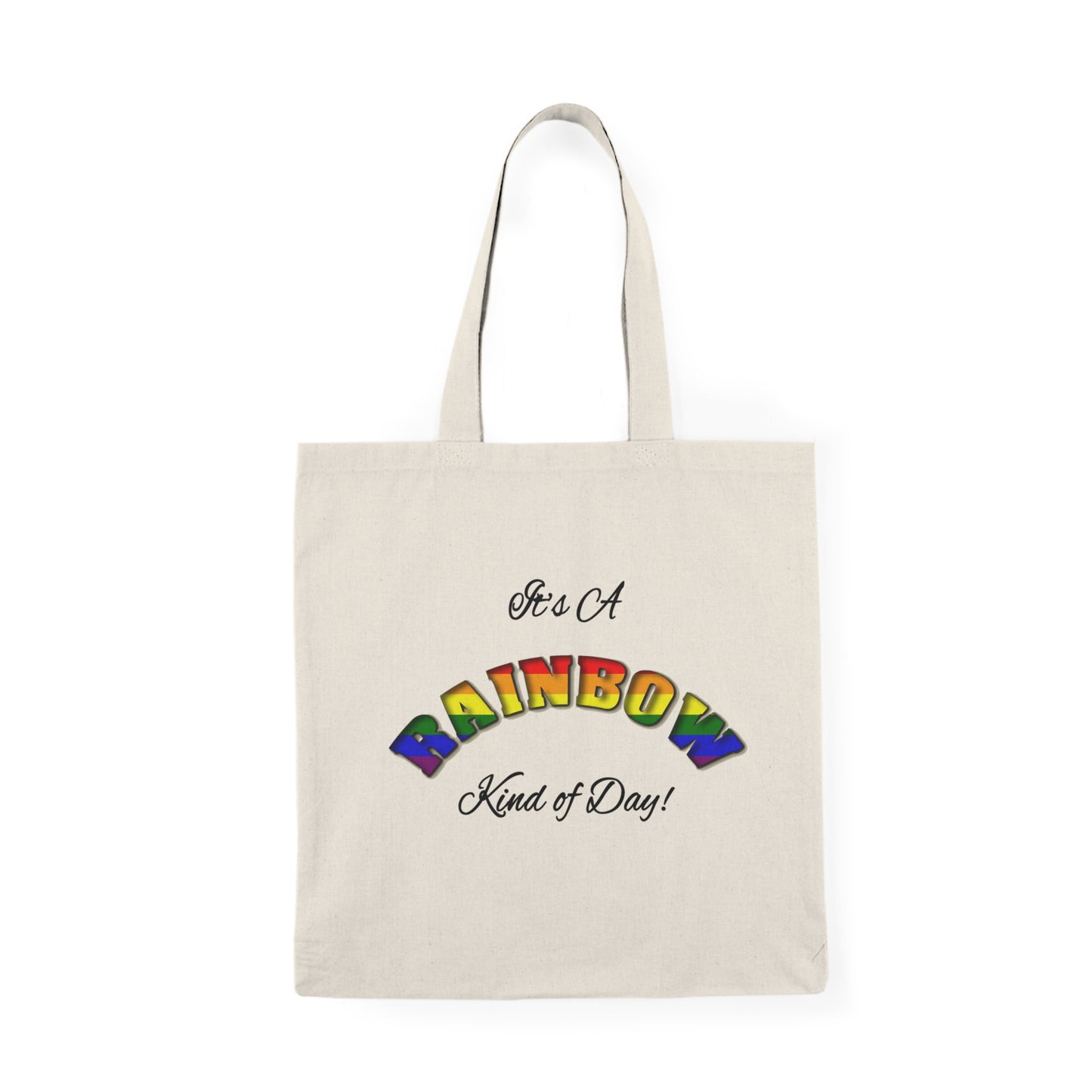 Rainbow - Natural Tote Bag   Canada Only