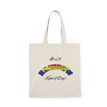 Rainbow - Natural Tote Bag   Canada Only