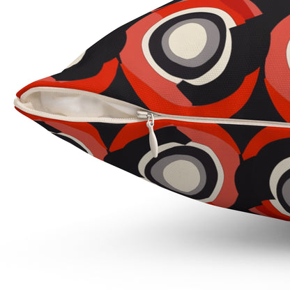 1960's America #3 Spun Polyester Square Pillow - USA