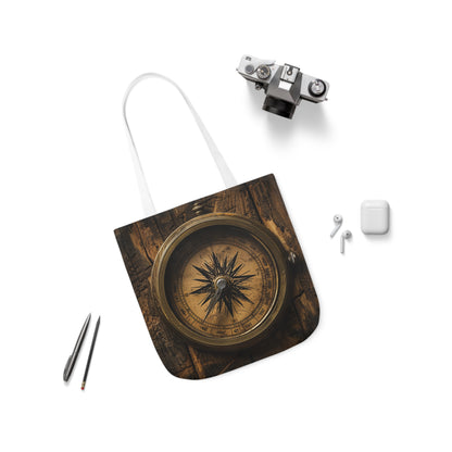 Compass - Polyester Canvas Tote Bag (AOP)