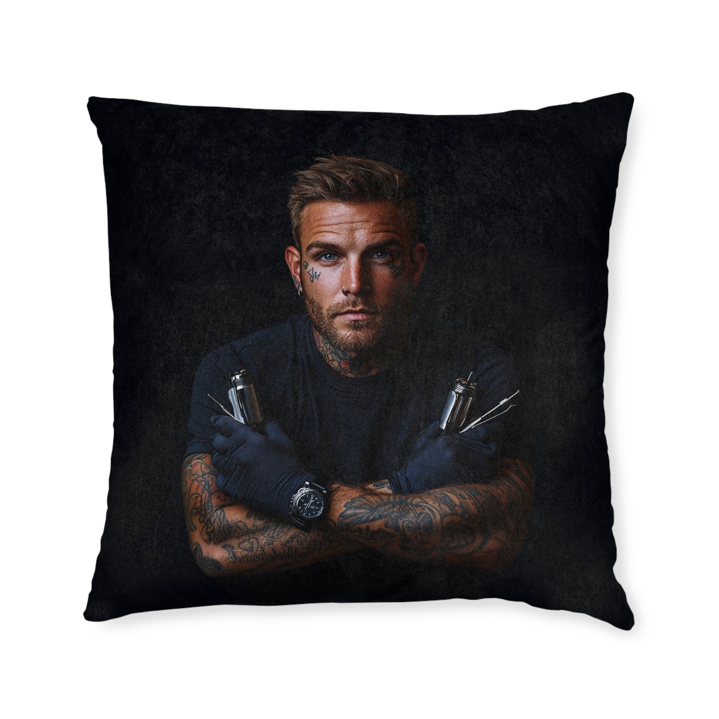 Tattoo Artist - Square Pillow - UK