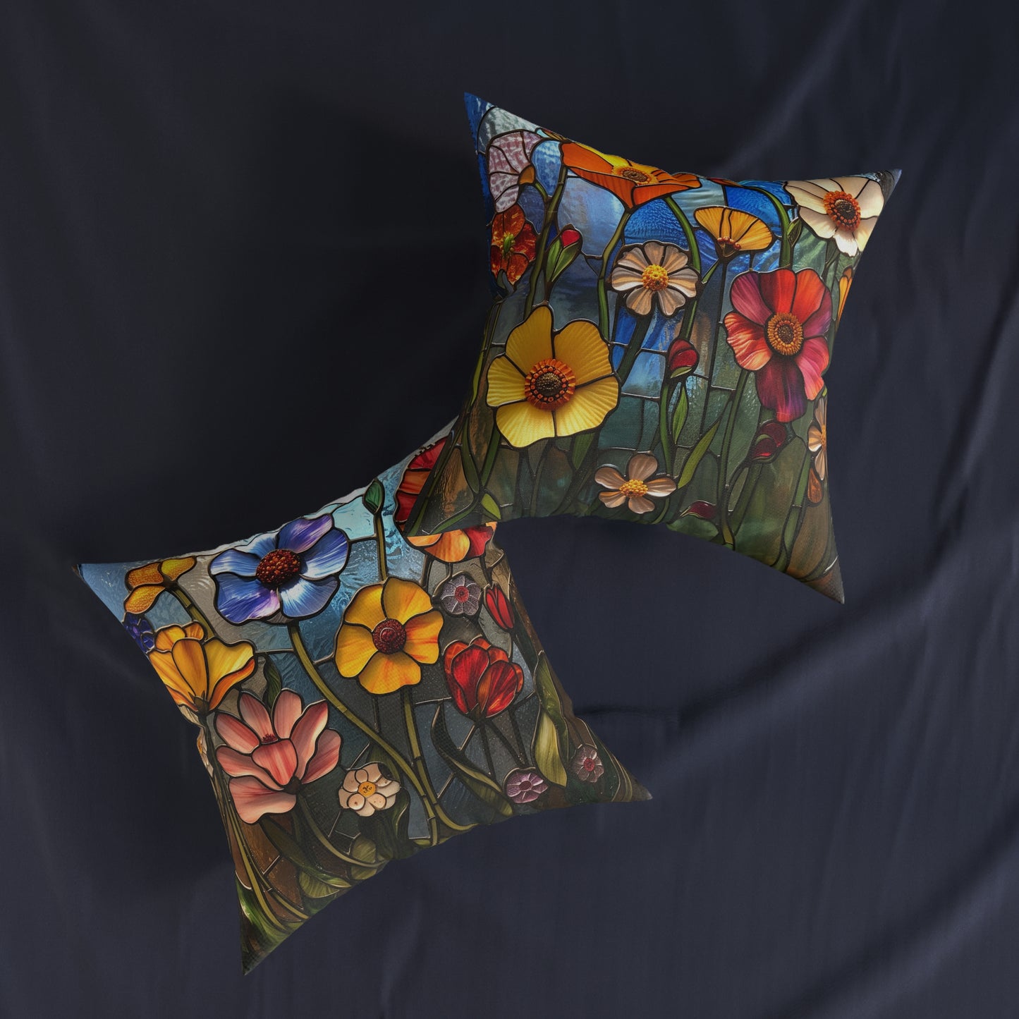 Stained Glass - Square Pillow - UK
