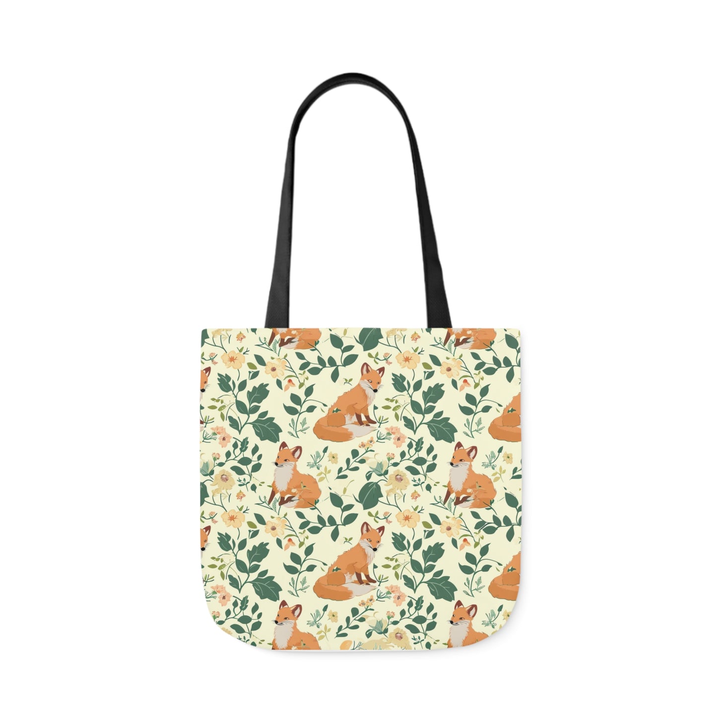 Fox Polyester Canvas Tote Bag (AOP)