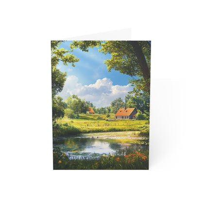 Pretty English Countryside 2 - Greeting Cards - Set of 1, 10, 30, or 50pcs for All Occasions - USA