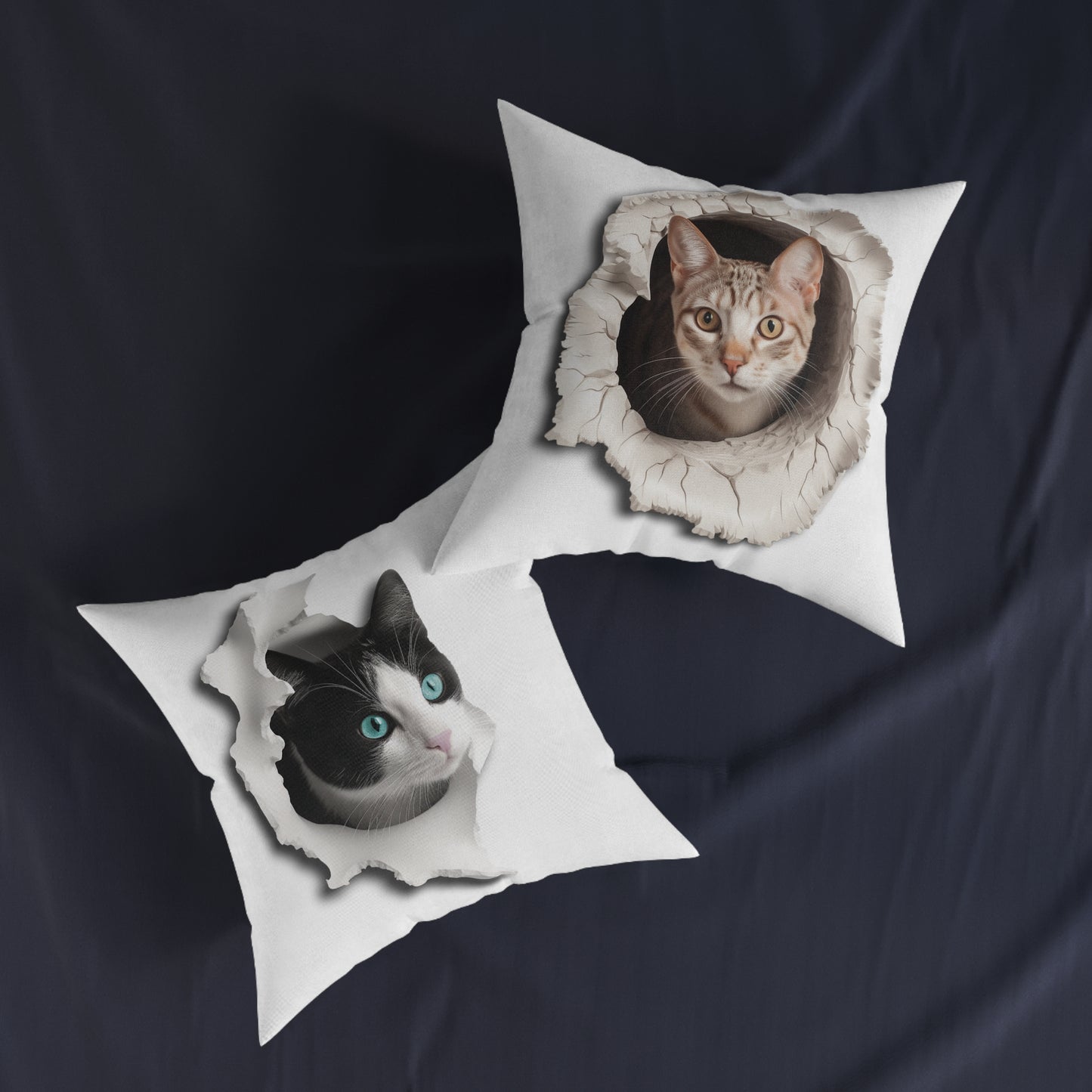 Cat 1 - Square Pillow - UK