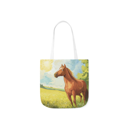 Horse #1 Polyester Canvas Tote Bag (AOP)