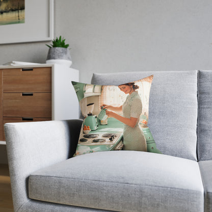 1950s Americana 2 - Square Pillow - UK