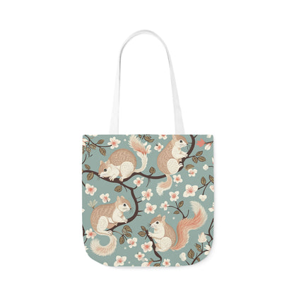 Squirrel Polyester Canvas Tote Bag (AOP)
