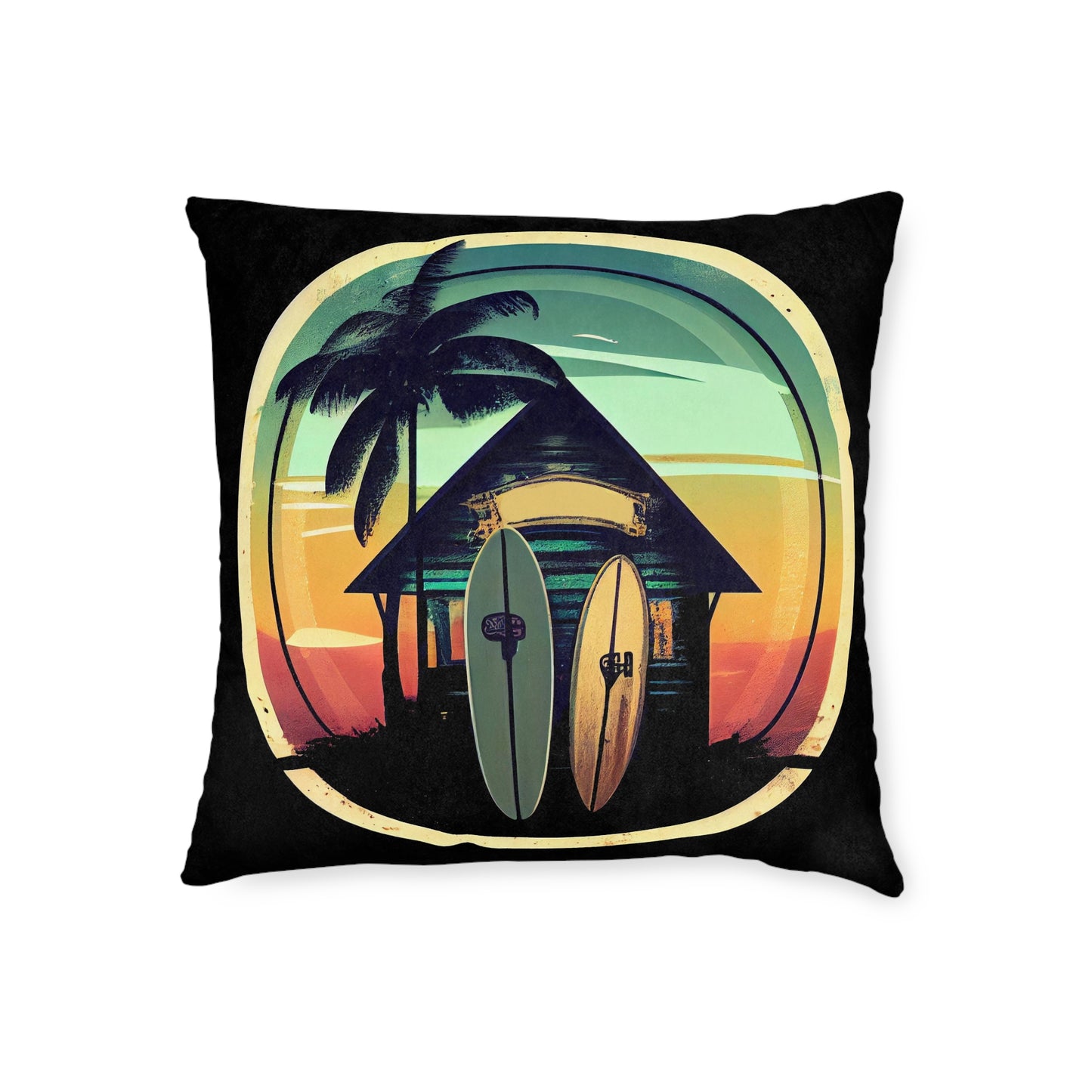 Surf Shack - Square Pillow - UK