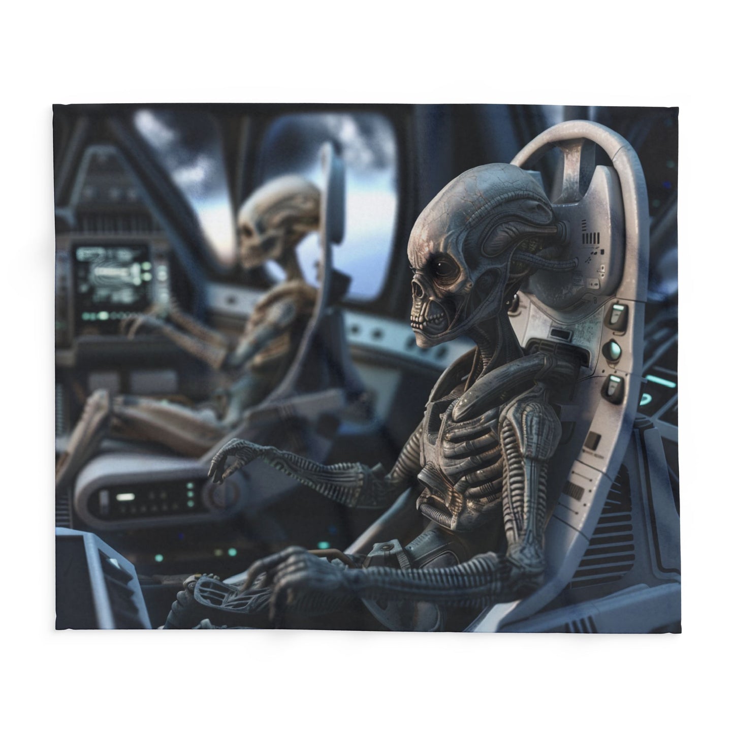 Alien Pilots - Arctic Fleece Blanket - UK