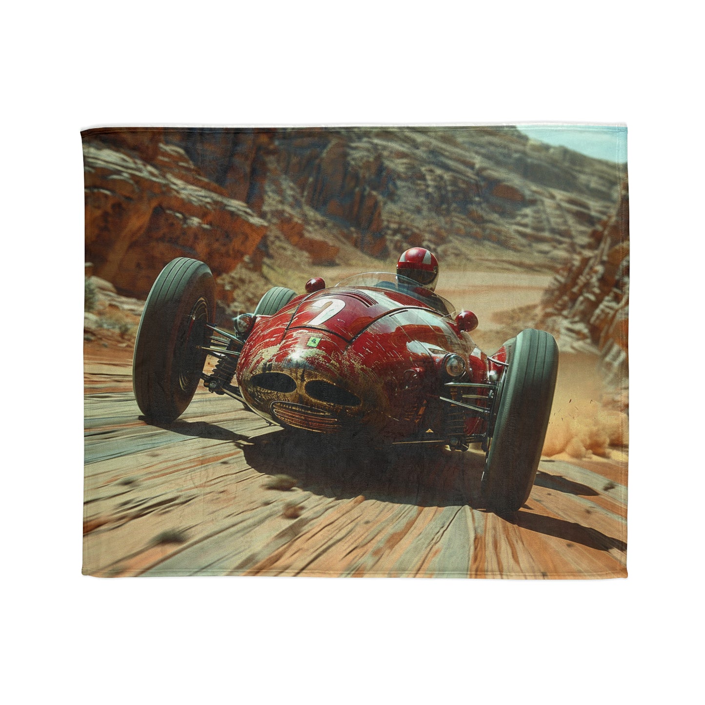 Desert Motorsport #1 - Soft Polyester Blanket