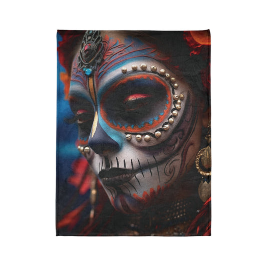 Day of The Dead 1 - Soft Polyester Blanket UK