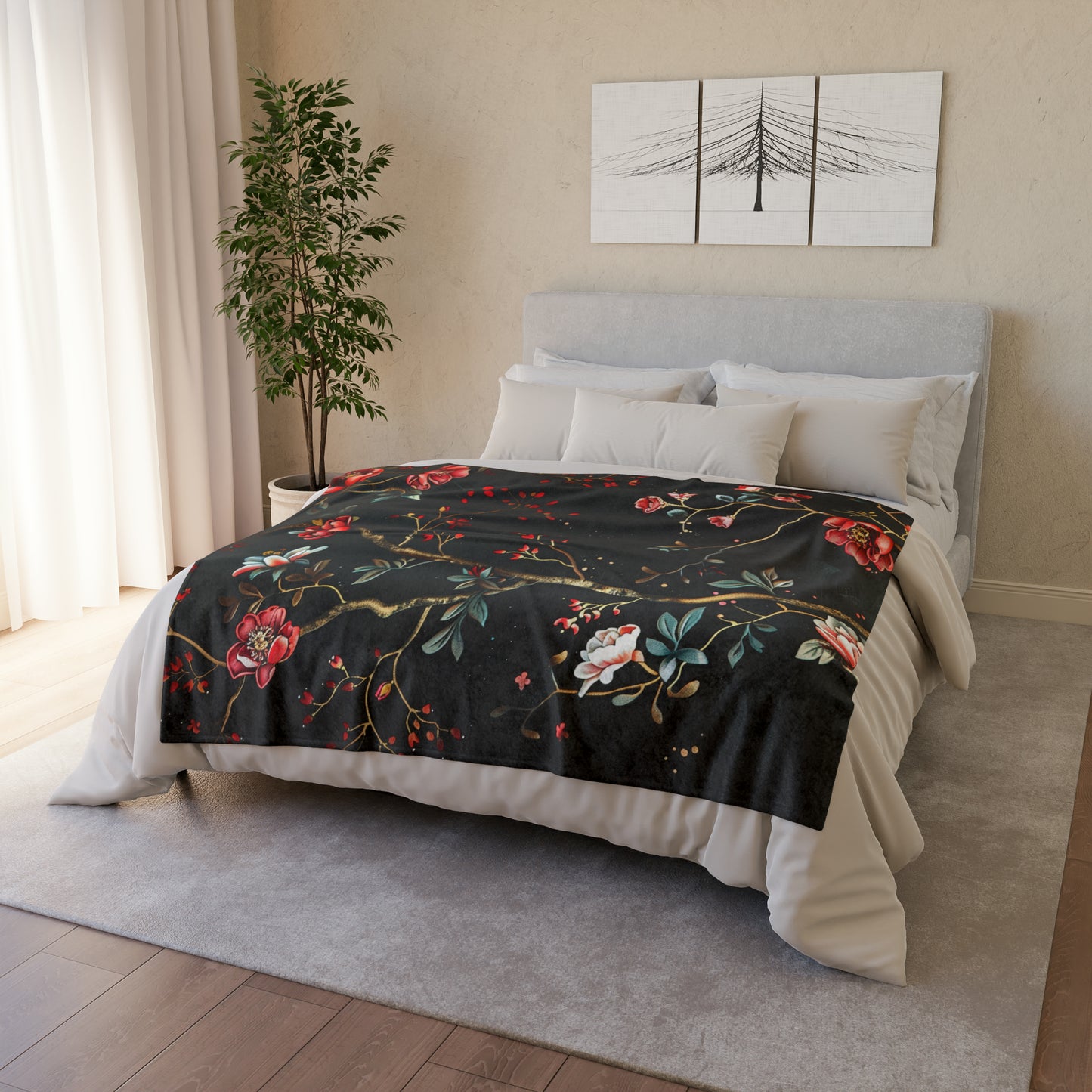 Chinoiseries #a12 - Soft Polyester Blanket