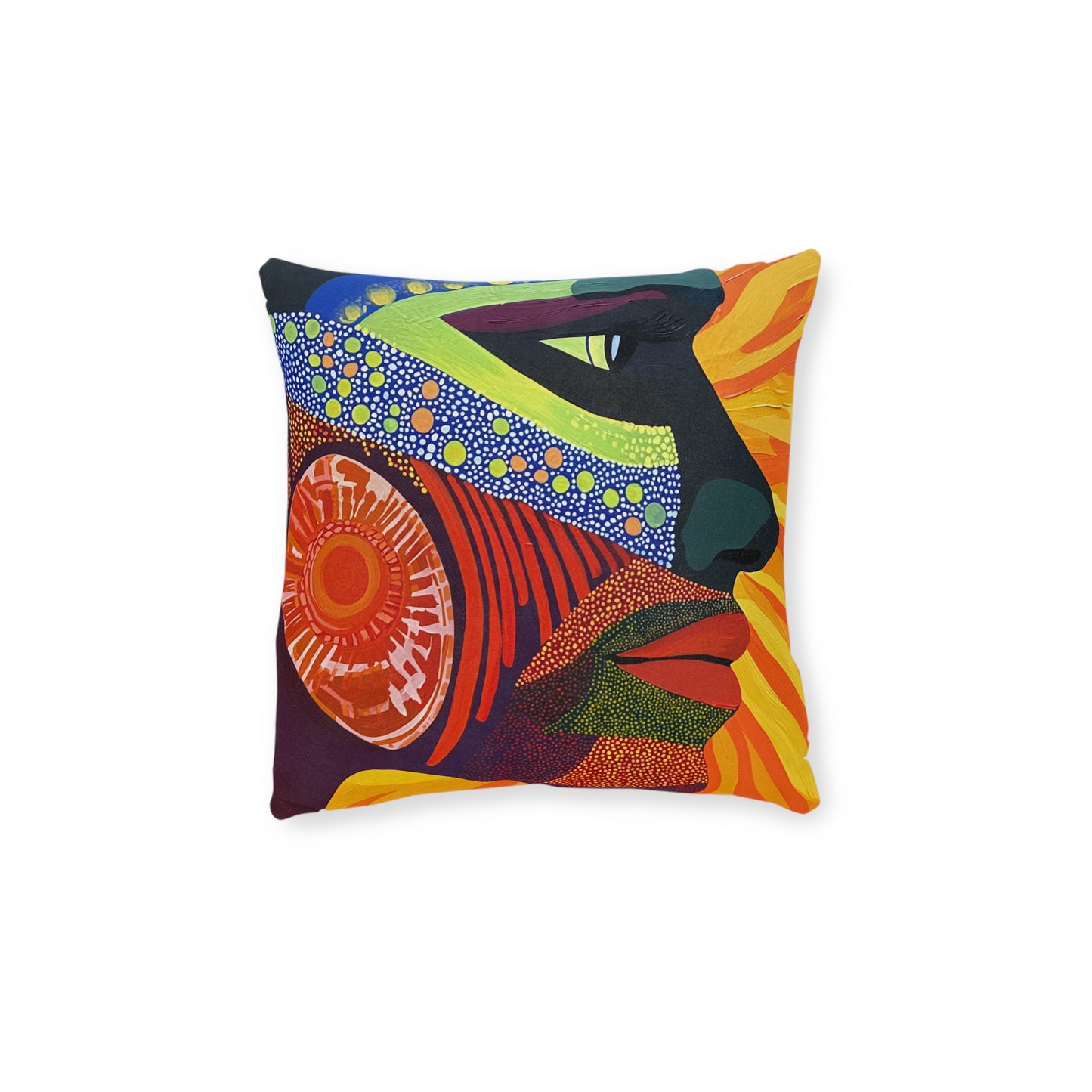 Traditional Aboriginal 3 - Square Pillow - UK