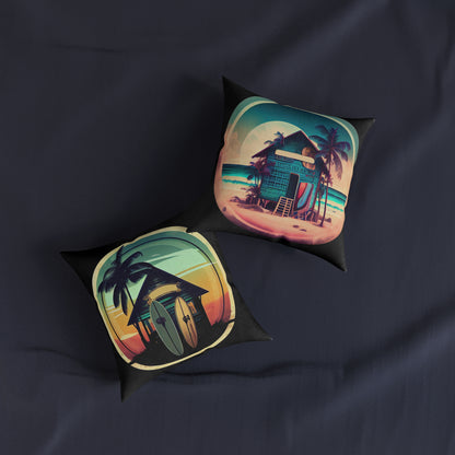 Surf Shack - Square Pillow - UK