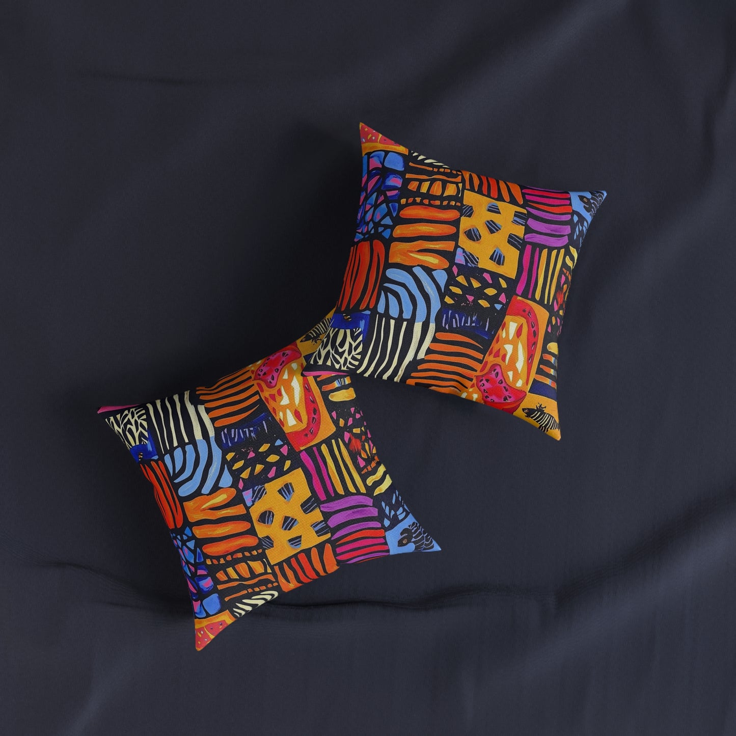African 3 - Square Pillow - UK