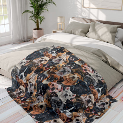 Dog Collage #2 Arctic Fleece Blanket - UK, EU