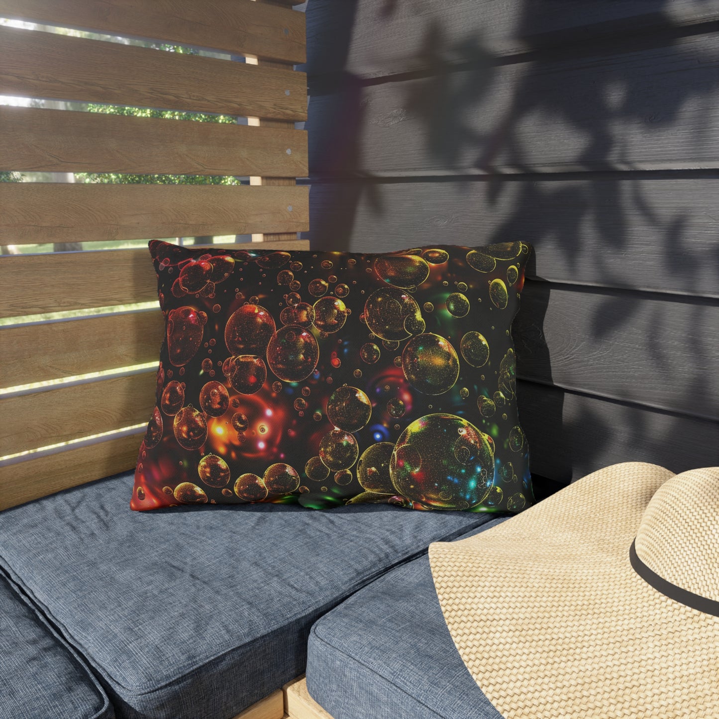 Effervescent Bubbles - Outdoor Pillows - USA