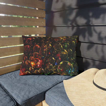 Effervescent Bubbles - Outdoor Pillows - USA