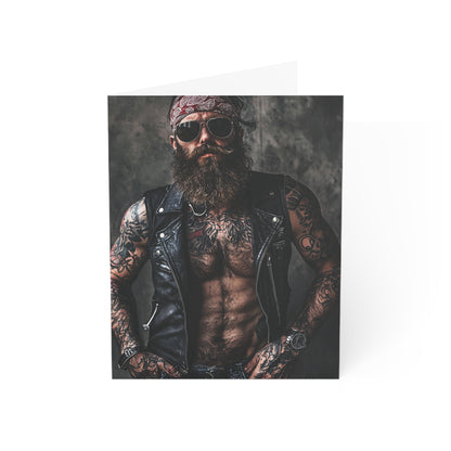 Large Hairy Biker Greeting Cards - Set of 1, 10, 30, or 50pcs for All Occasions - USA