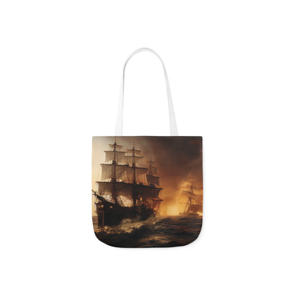 Seascape #7 - Polyester Canvas Tote Bag (AOP)