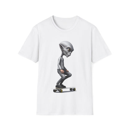 Alien Skater - Unisex Softstyle T-Shirt - UK