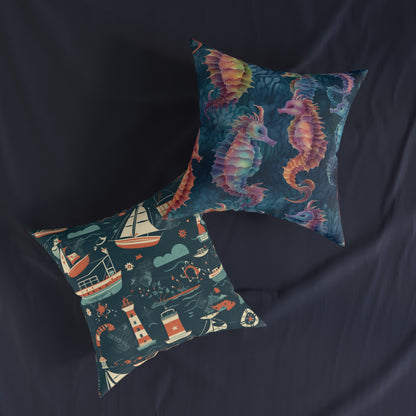 Nautical View - Square Pillow - UK