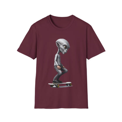 Alien Skater - Unisex Softstyle T-Shirt - UK