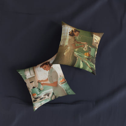 1950s Americana 2 - Square Pillow - UK