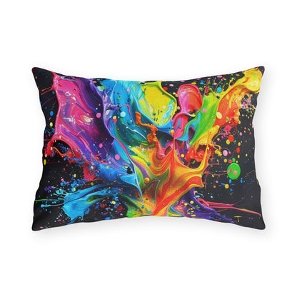 Paint Splash - Outdoor Pillows - USA
