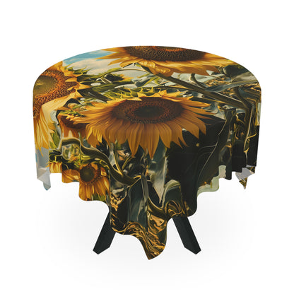 Sunflower Tablecloth - Bright Floral Decor for Home Gatherings UK