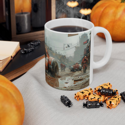 Futuristic Car 2 Ceramic Coffee Cups, 11oz, 15oz - UK