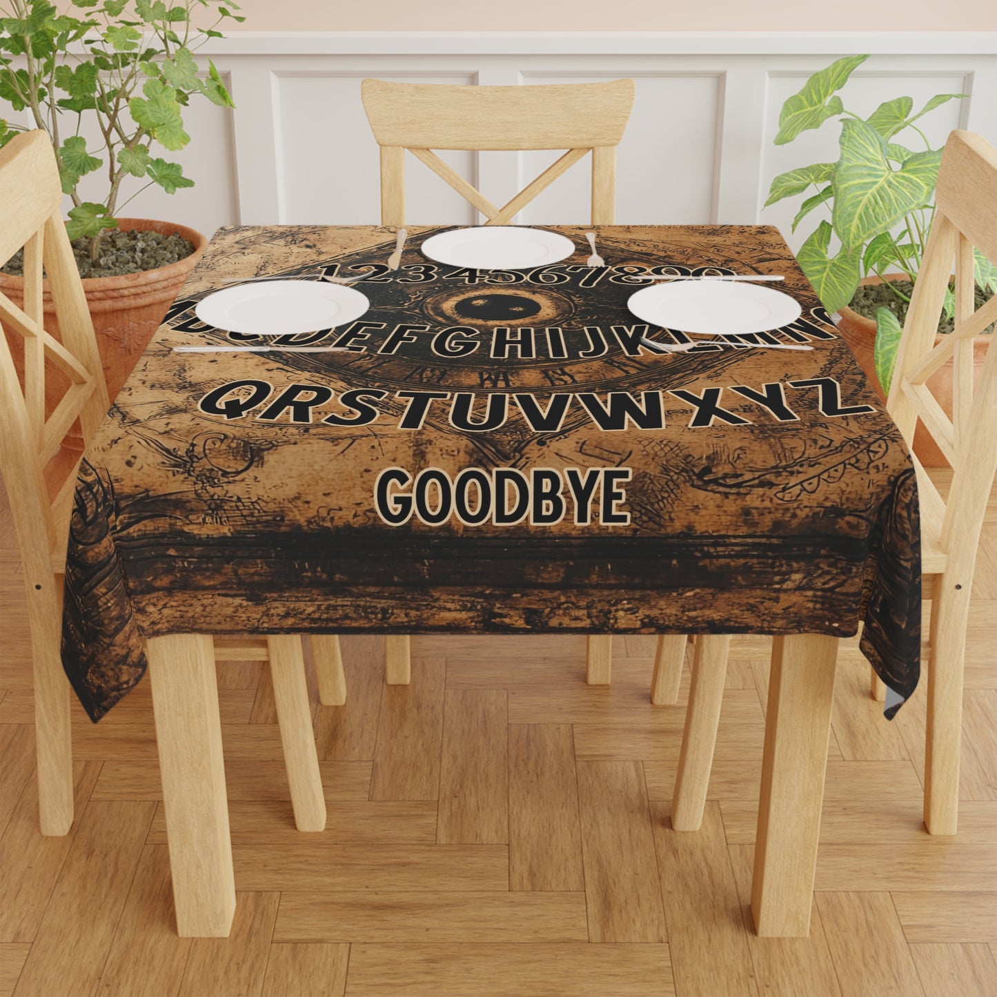 Spooky Ouija Board Tablecloth – Perfect for Readings and Themed Parties USA