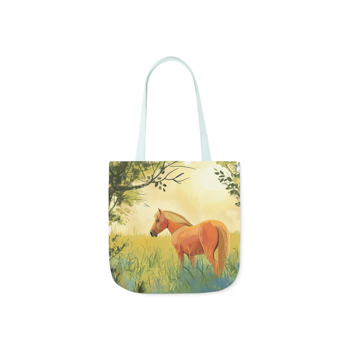 Horse #2 Polyester Canvas Tote Bag (AOP)