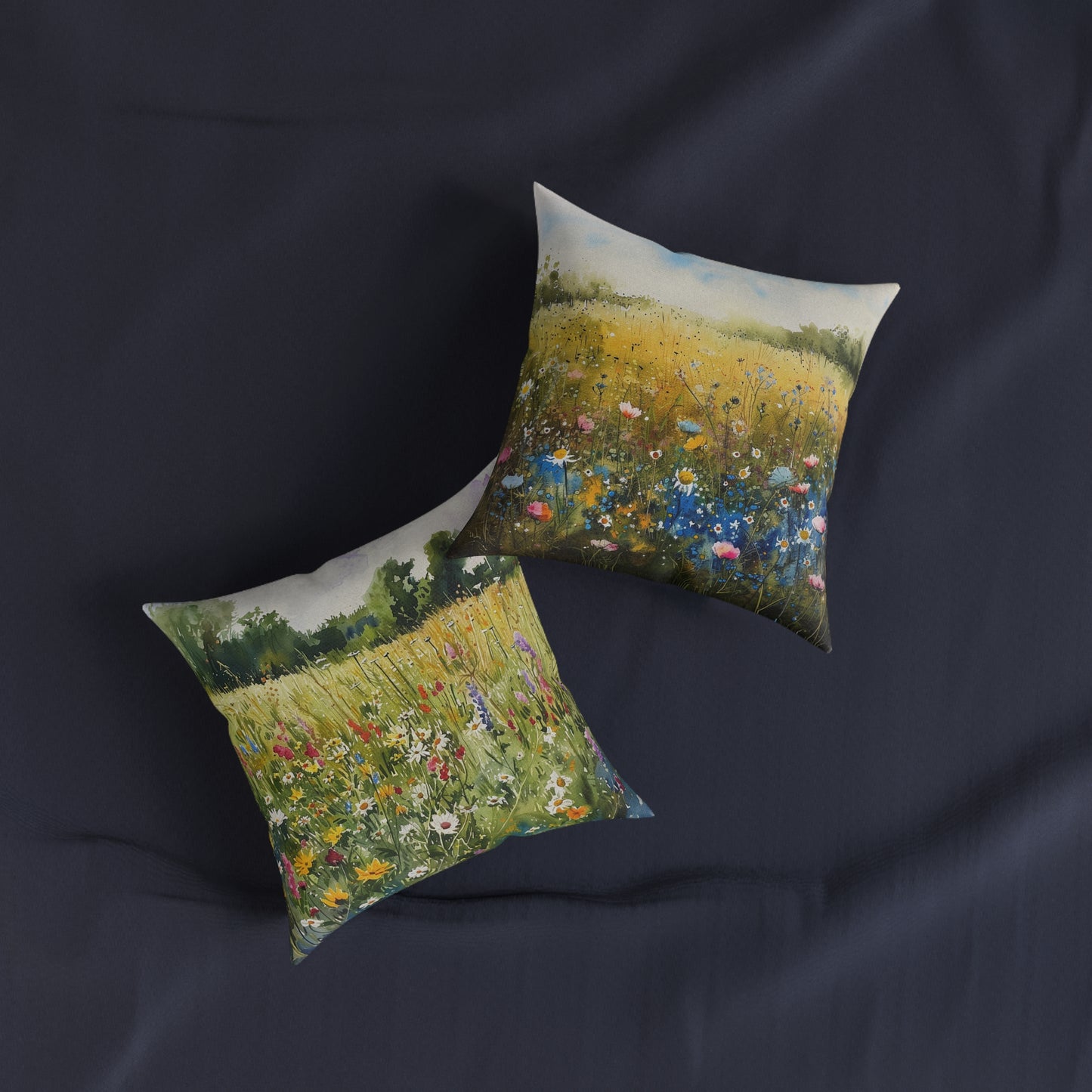 Wild Meadow - Square Pillow - UK