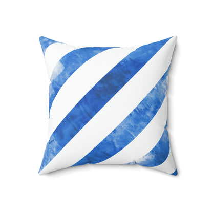 Ice Blue Popsicle - Spun Polyester Square Pillow - USA
