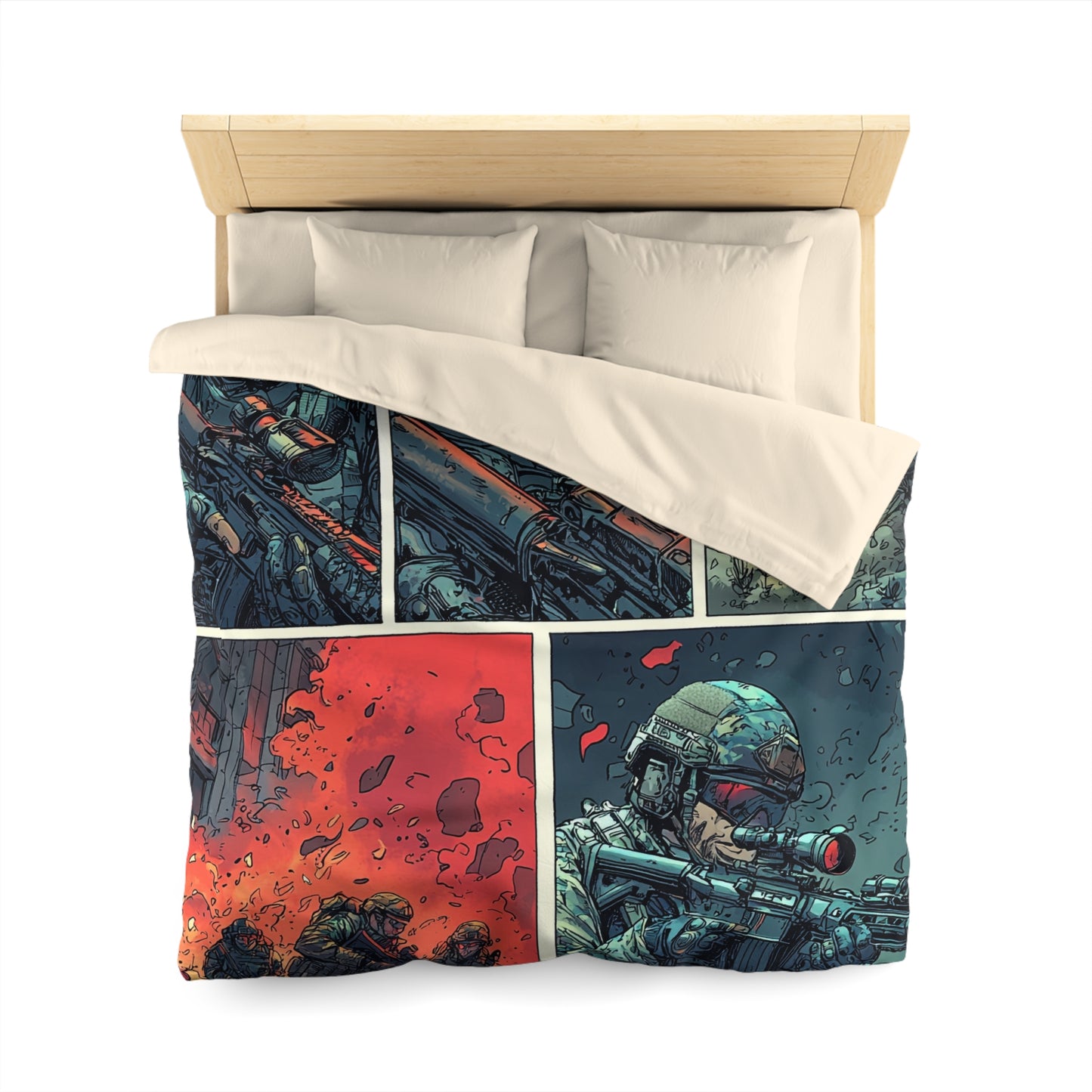 Navy SEALS Comic Book Cover - Microfiber Duvet Cover USA and UK