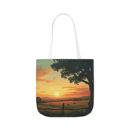 Sunset In The Countryside #2 - Polyester Canvas Tote Bag (AOP)