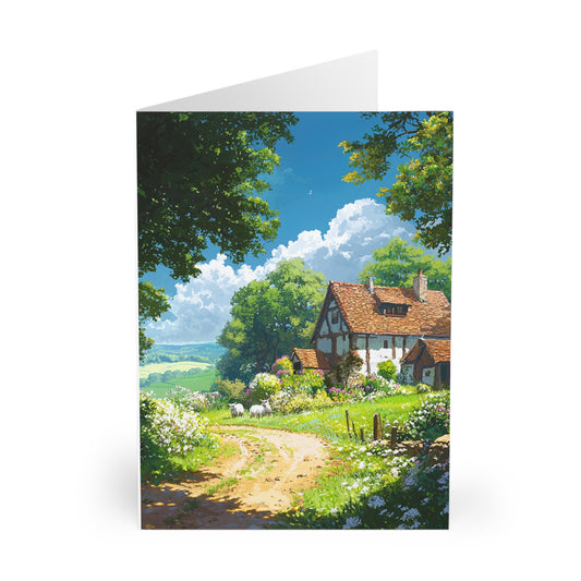 Country Views 4 - Blank Card (5 Pack) UK