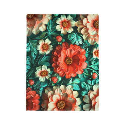 Chinoiserie #5 - Soft Polyester Blanket