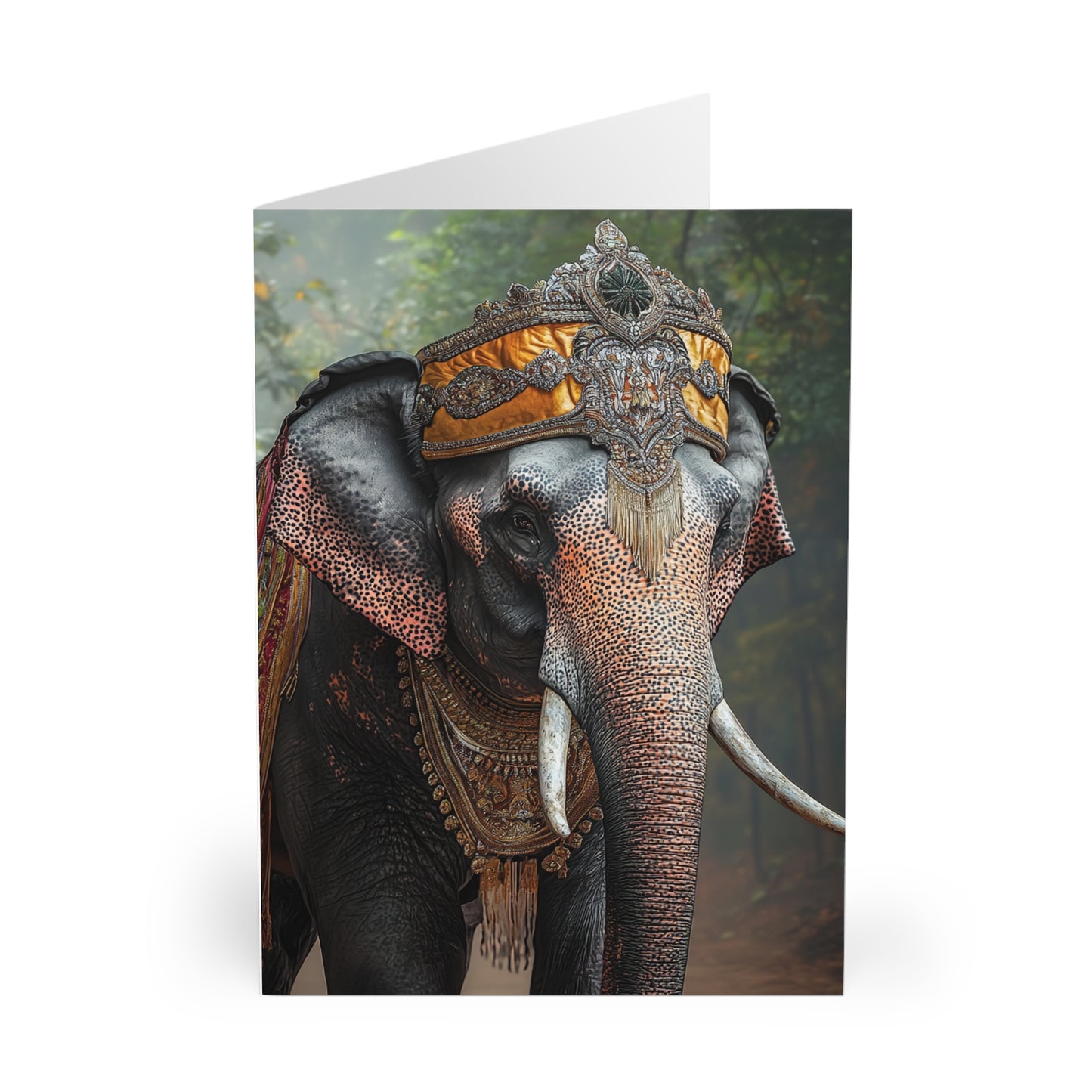 Decorated Elephant 2 - Cards (5 Pack) - UK