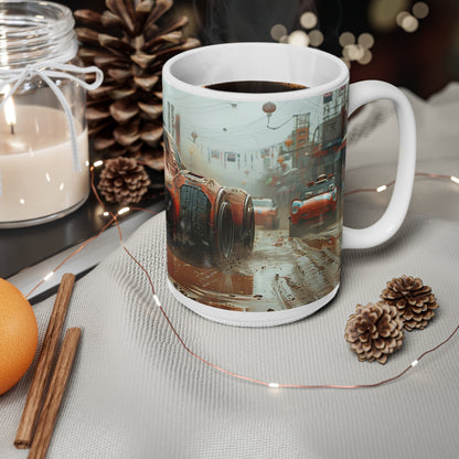 Futuristic Car 4 Ceramic Coffee Cups, 11oz, 15oz - UK