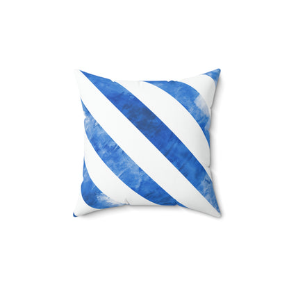 Ice Blue Popsicle - Spun Polyester Square Pillow - USA