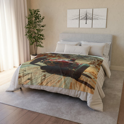 Desert Motorsport #1 - Soft Polyester Blanket