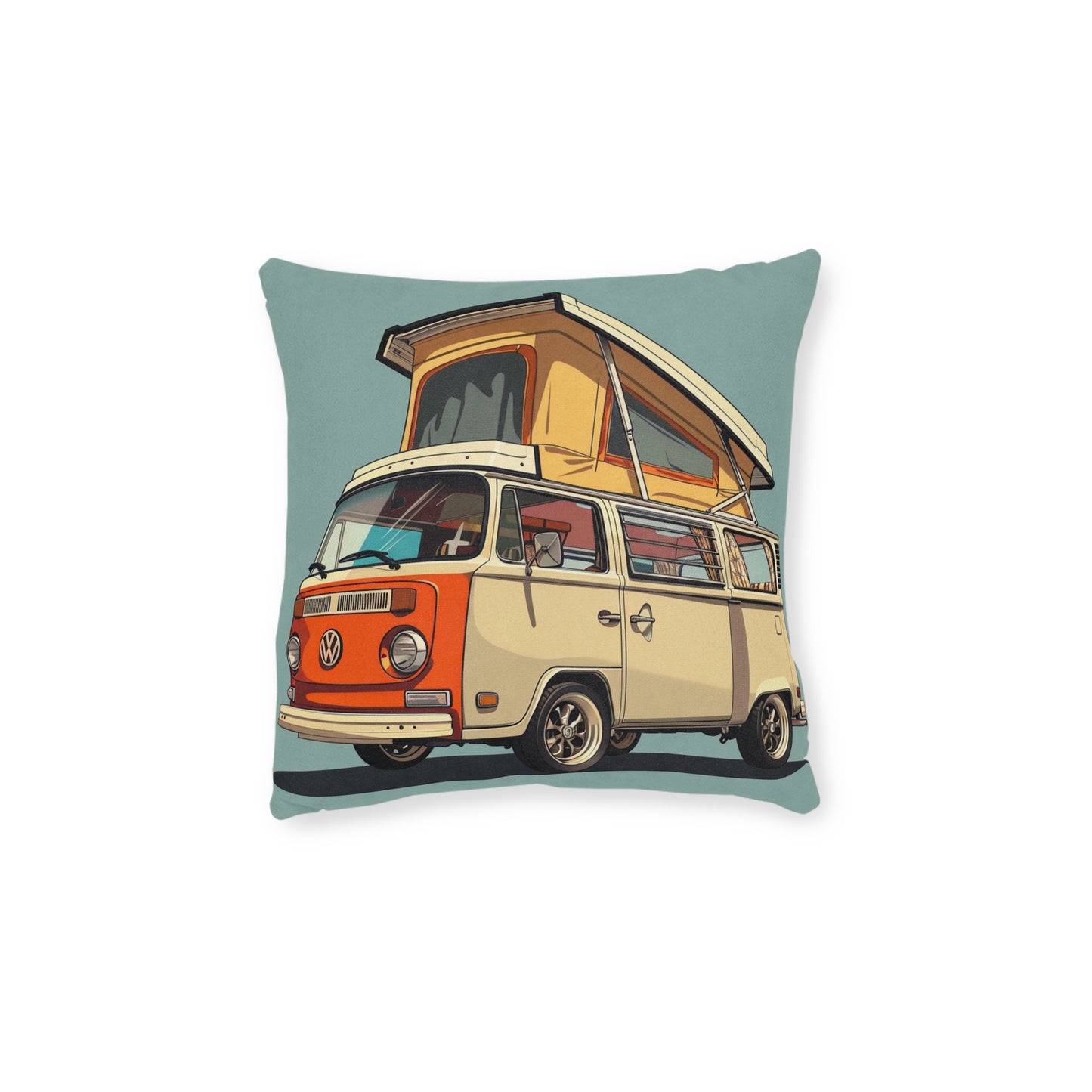 Surf Wagon 2  - Square Pillow - UK