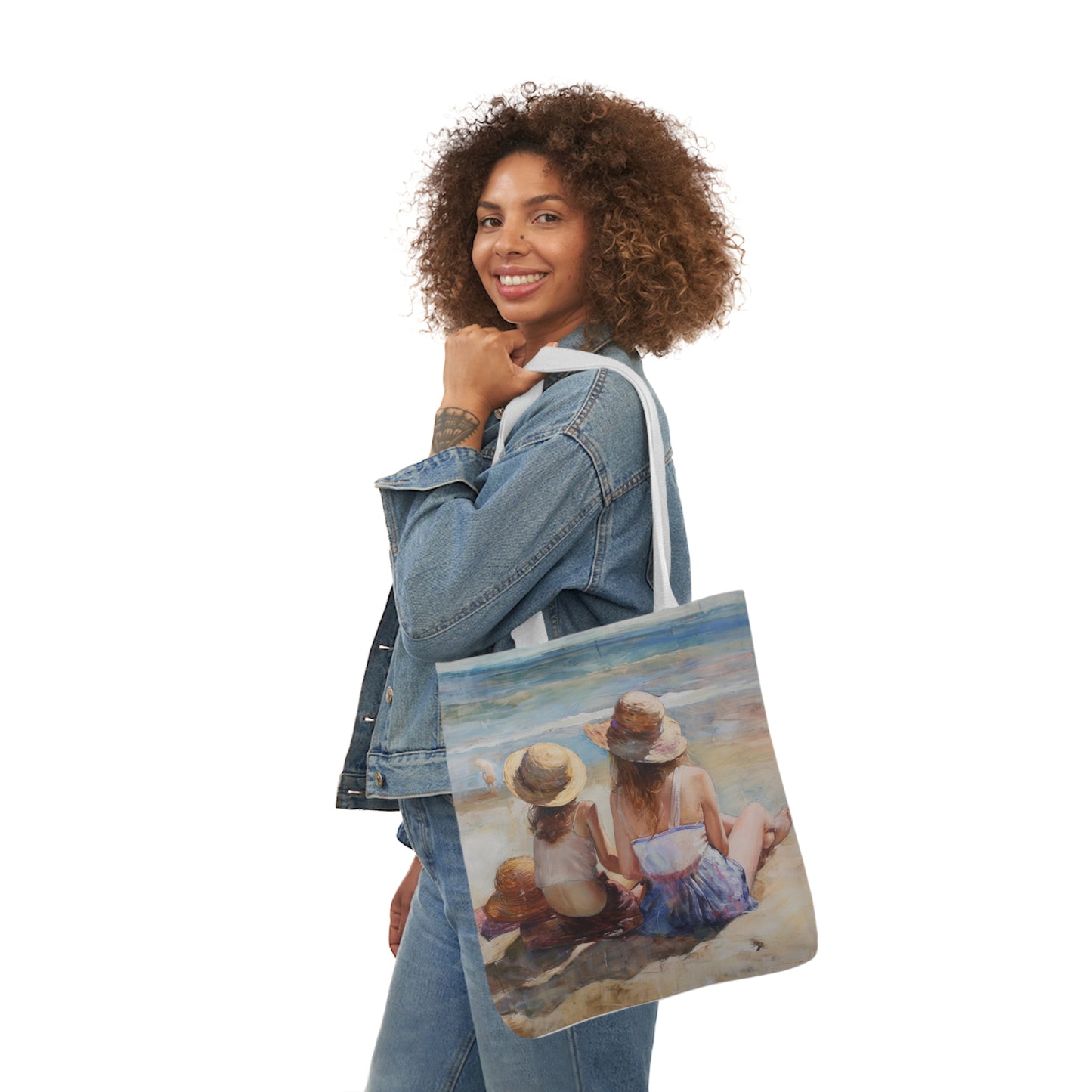 On The Beach - Polyester Canvas Tote Bag (AOP)