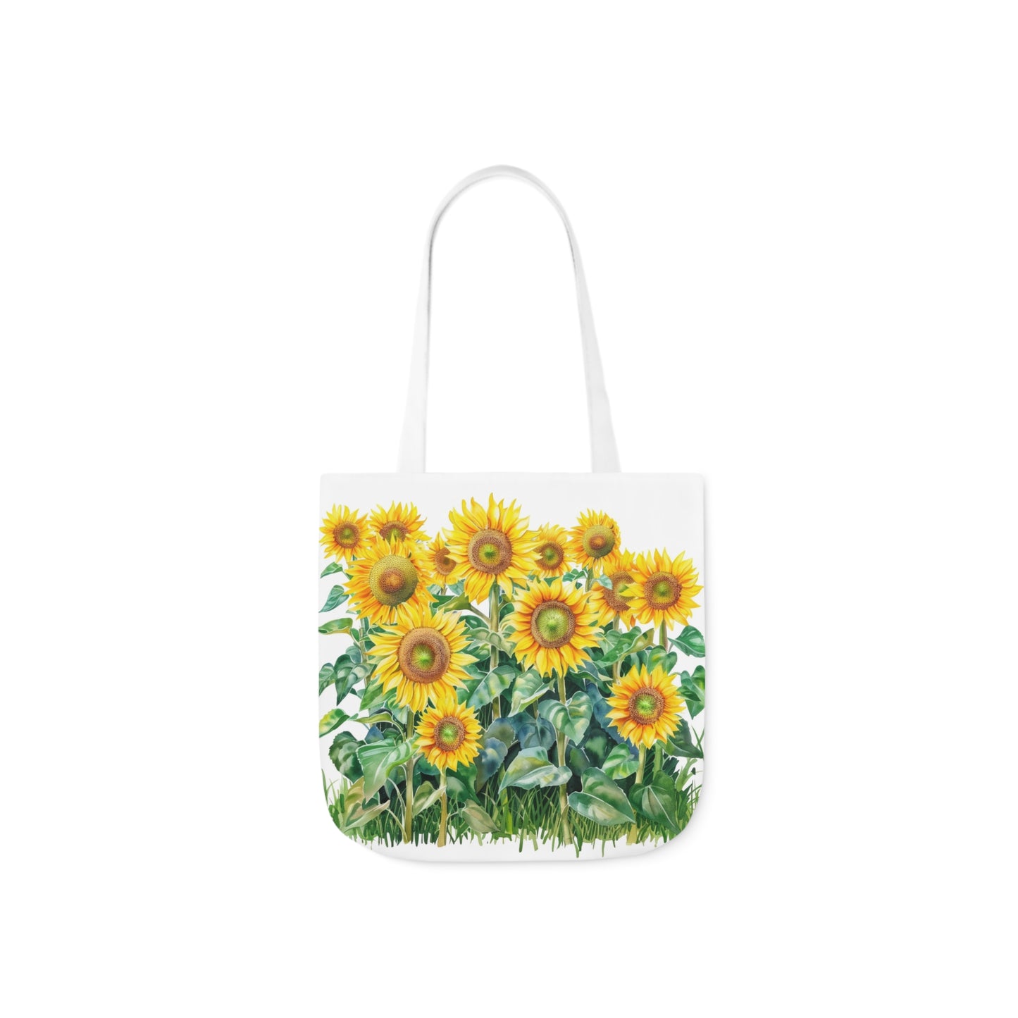 Sunflower Design - Polyester Canvas Tote Bag (AOP)