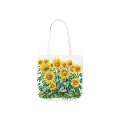 Sunflower Design - Polyester Canvas Tote Bag (AOP)