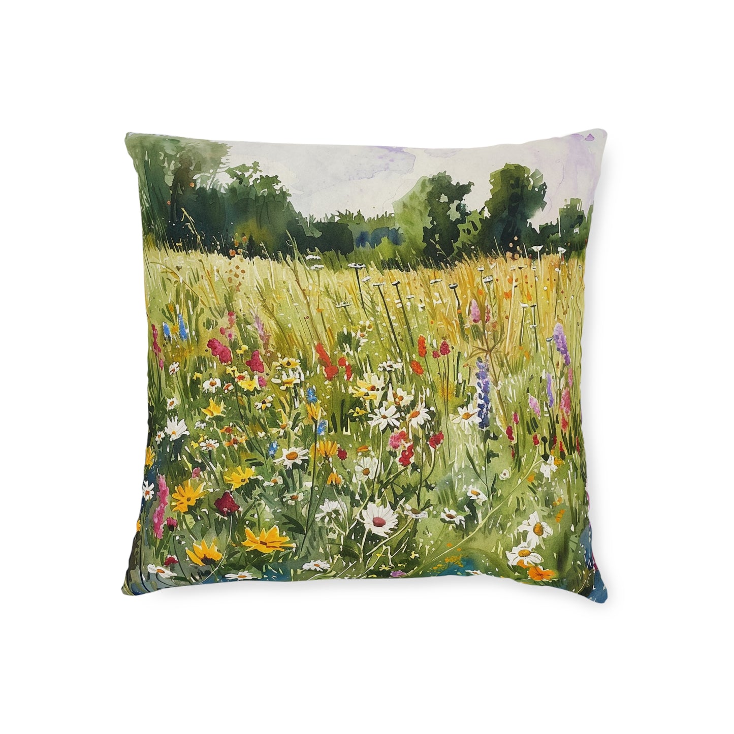 Wild Meadow - Square Pillow - UK