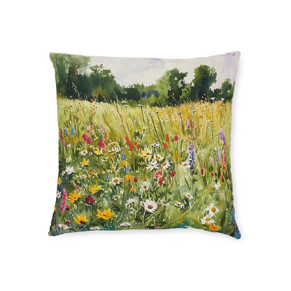 Wild Meadow - Square Pillow - UK